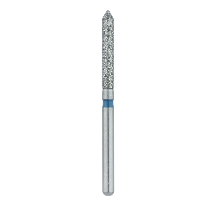 Long Pointed Tip Cylinder Diamond Bur, 1.6mm Ø, Medium, FG - 886-016-FG - Avtec Dental