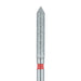 Long Pointed Tip Cylinder Diamond Bur, 1.6mm Ø, Fine, FG - 886F-016-FG - Avtec Dental