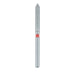 Long Pointed Tip Cylinder Diamond Bur, 1.6mm Ø, Fine, FG - 886F-016-FG - Avtec Dental