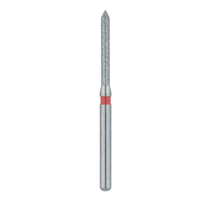 Long Pointed Tip Cylinder Diamond Bur, 1.2mm Ø, Fine, FG - 886F-012-FG - Avtec Dental