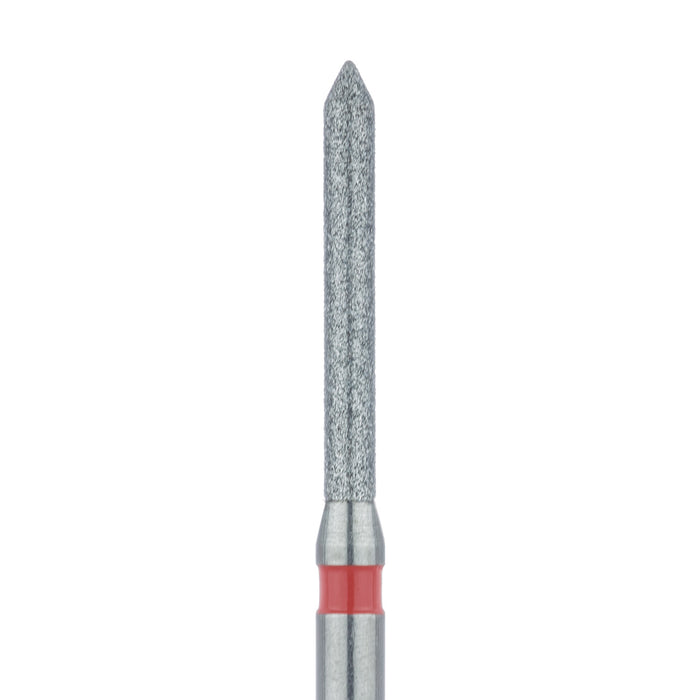 Long Pointed Tip Cylinder Diamond Bur, 1.2mm Ø, Fine, FG - 886F-012-FG - Avtec Dental