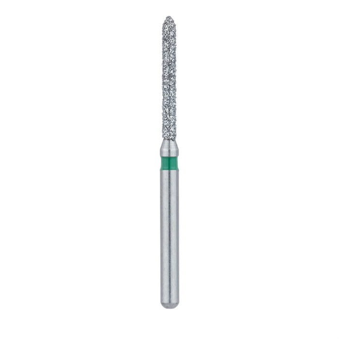 Long Pointed Tip Cylinder Diamond Bur, 1.2mm Ø, Coarse, FG - 886G-012-FG - Avtec Dental
