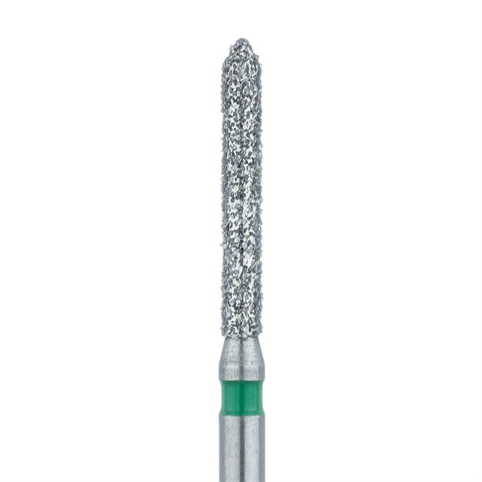 Long Pointed Tip Cylinder Diamond Bur, 1.4mm Ø, Coarse, FG - 886G-014-FG - Avtec Dental