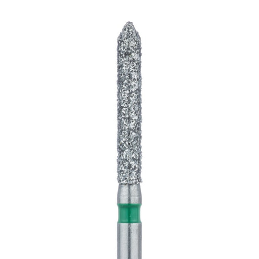Long Pointed Tip Cylinder Diamond Bur, 1.6mm Ø, Coarse, FG - 886G-016-FG - Avtec Dental