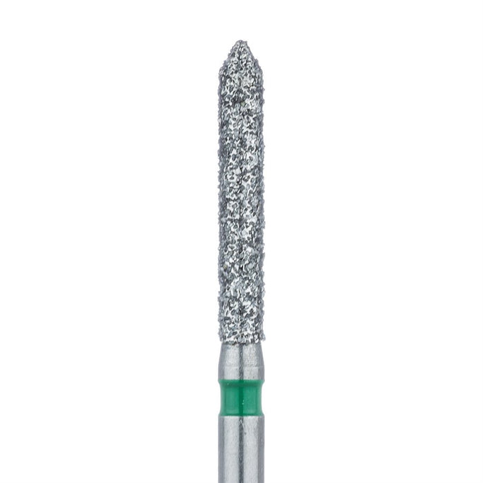 Long Pointed Tip Cylinder Diamond Bur, 1.6mm Ø, Coarse, FG - 886G-016-FG - Avtec Dental