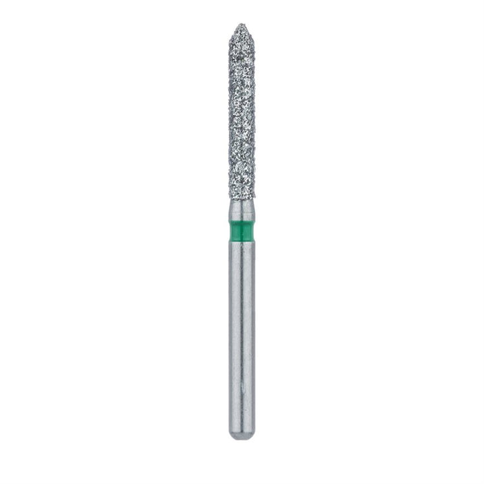Long Pointed Tip Cylinder Diamond Bur, 1.6mm Ø, Coarse, FG - 886G-016-FG - Avtec Dental