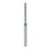 Single-Use Diamond Bur, Sterile, 25 Pack, 1.2mm Ø, Cylinder, Pointed Tip, 10mm Working Length, Coarse, FG - 1812.10C - Avtec Dental