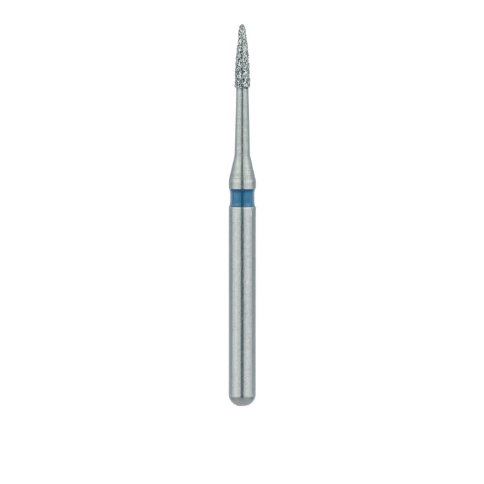Single-Use Diamond Bur, Interproximal Reduction, Sterile, 25 Pack, 0.9mm Ø, Flame, 3.5mm Working Length, Medium, FG - 1509.3M - Avtec Dental