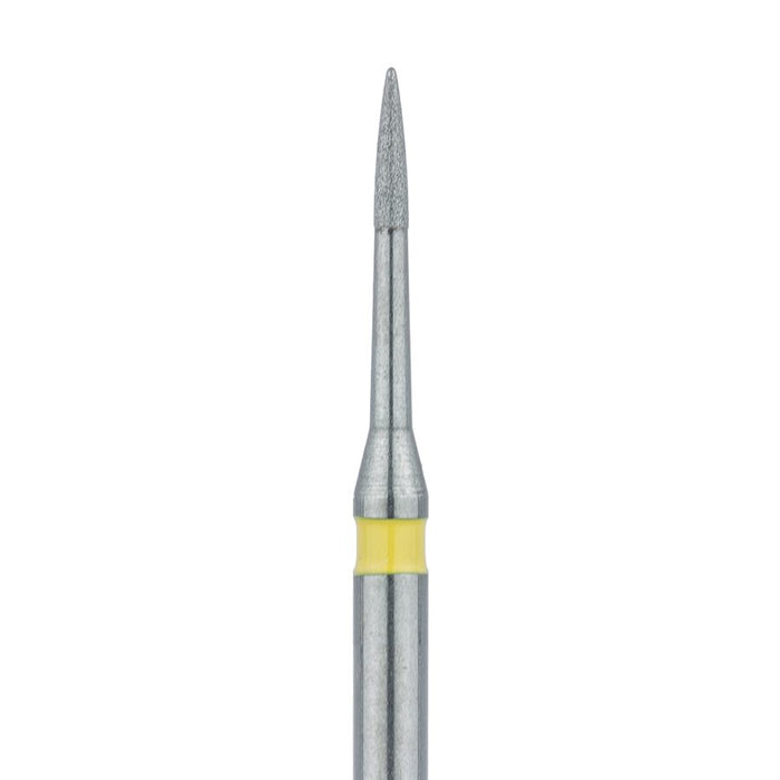 Short Flame Diamond Bur, Interproximal Reduction, 0.9mm Ø, Extra Fine, FG - 889LC-009-FG - Avtec Dental
