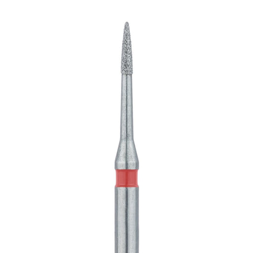Short Flame Diamond Bur, Interproximal Reduction, 0.9mm Ø, Fine, FG - 889LF-009-FG - Avtec Dental