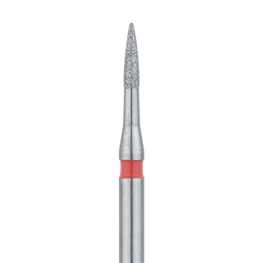 Short Flame Diamond Bur, Interproximal Reduction, 1mm Ø, Fine, FG - 889LF-010-FG - Avtec Dental