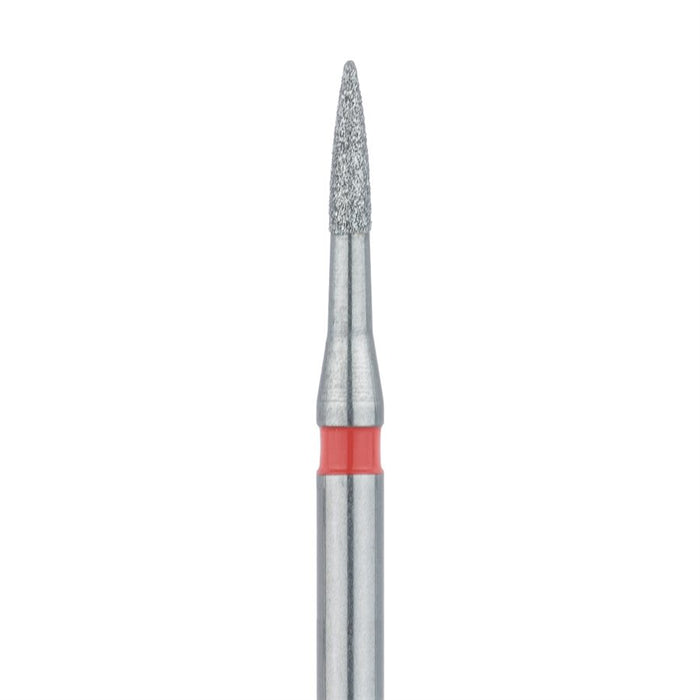 Short Flame Diamond Bur, Interproximal Reduction, 1mm Ø, Fine, FG - 889LF-010-FG - Avtec Dental