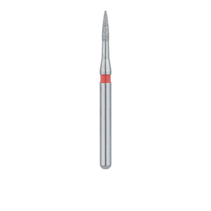 Short Flame Diamond Bur, Interproximal Reduction, 1mm Ø, Fine, FG - 889LF-010-FG - Avtec Dental