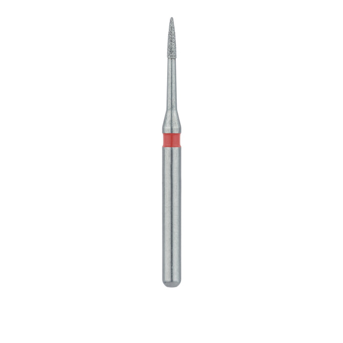 Single-Use Diamond Bur, Sterile, 25 Pack, 0.9mm Ø, Flame, 3.5mm Working Length, Fine, FG - 1509.3F - Avtec Dental
