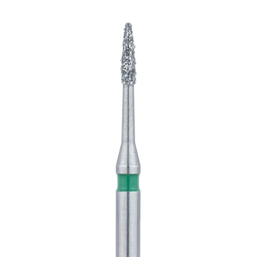 Short Flame Diamond Bur, Interproximal Reduction, 0.9mm Ø, Coarse, FG - 889LG-009-FG - Avtec Dental