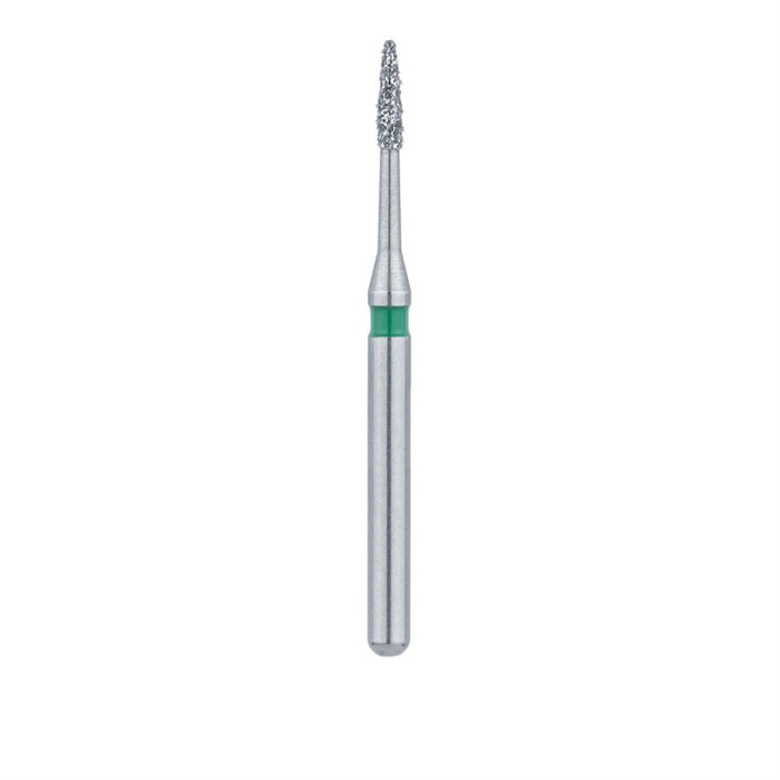 Short Flame Diamond Bur, Interproximal Reduction, 0.9mm Ø, Coarse, FG - 889LG-009-FG - Avtec Dental