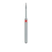 Single-Use Diamond Bur, Sterile, 25 Pack, 0.8mm Ø, Tapered Point, Needle, 3mm Working Length, Fine, FG -1310.3F - Avtec Dental