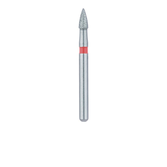Short Flame Diamond Bur, 1.6mm Ø, Fine, FG - 895F-016-FG - Avtec Dental
