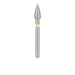 Short Flame Diamond Bur, 2.5mm Ø, Extra Fine, FG - 896C-025-FG - Avtec Dental