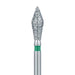 Modified Football Diamond Bur, 2.7mm Ø, Coarse, FG - 899G-027-FG - Avtec Dental