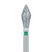 Modified Football Diamond Bur, 3.1mm Ø, Coarse, FG - 899G-031-FG - Avtec Dental