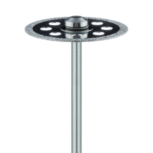 Diamond Bur, Perforated Disc, Double Sided, 0.5mm Thick, 22mm Ø, HP - 911D-220-HP - Avtec Dental