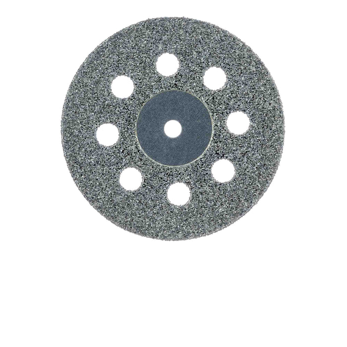 Diamond Bur, Perforated Disc, Double Sided, 0.5mm Thick, 22mm Ø, UNM - 918D-220-UNM - Avtec Dental