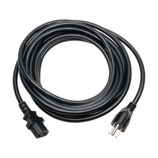Power Cord, NEMA 5-15P to IEC C13 for Computer or Monitor, 15' - DCI 9270 - Avtec Dental