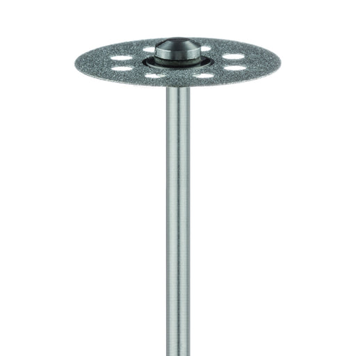 Diamond Bur, Perforated Disc, Double Sided, 0.25mm Thick, 19 mm Ø, Fine, HP - 932DF-190-HP - Avtec Dental