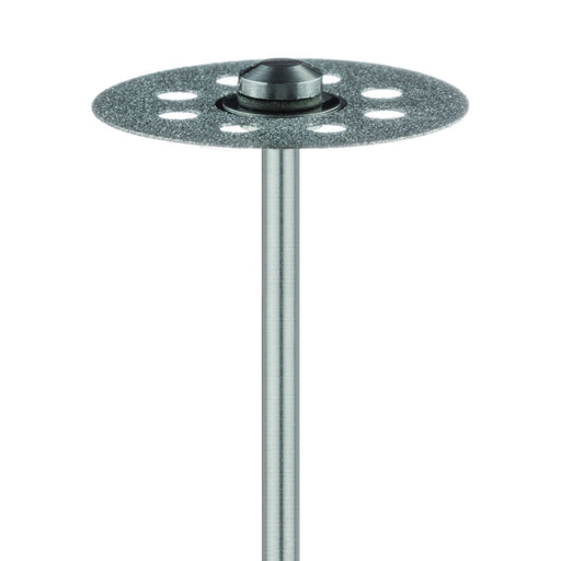 Diamond Bur, Perforated Disc, Double Sided, 0.25mm Thick, 22 mm Ø, Fine, HP - 932DF-220-HP - Avtec Dental