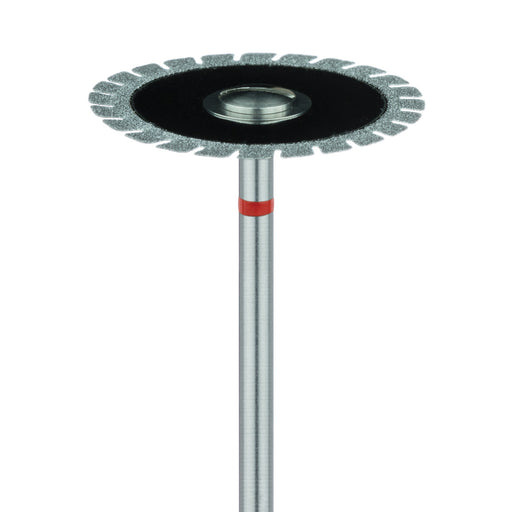 Diamond Disc, Serrated Edge, Good for Acrylic, 0.2mm Thick, 22mm Ø, Fine, HP - 940F-220-HP - Avtec Dental