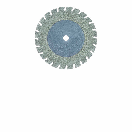 Diamond Disc, Serrated Edge, Good for Acrylic, 0.2mm Thick, 18mm Ø, Fine, UNM - 940F-180-UNM - Avtec Dental