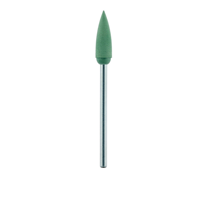 Polisher, Green, Flame, 5.5mm Ø, High Shine (Fine), HP - 9501H-055-HP-GRN - Avtec Dental