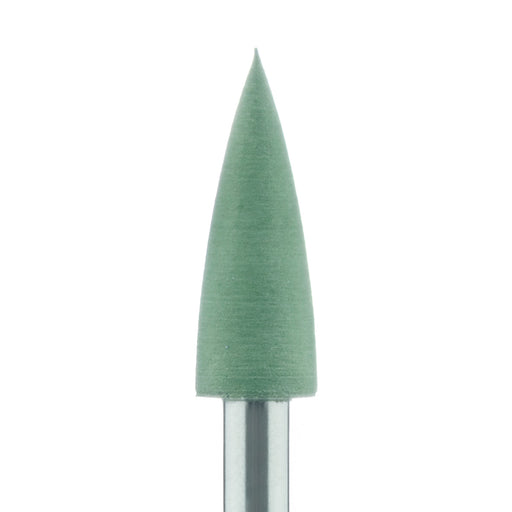 Polisher, Green, Tapered Point, 4.3mm Ø, High Shine (Fine), RA - 9502H-043-RA-GRN - Avtec Dental