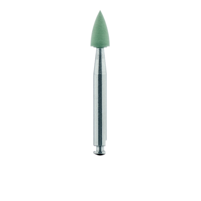 Polisher, Green, Point, 3.3mm Ø, High Shine (Fine), RA - 9503H-033-RA-GRN - Avtec Dental