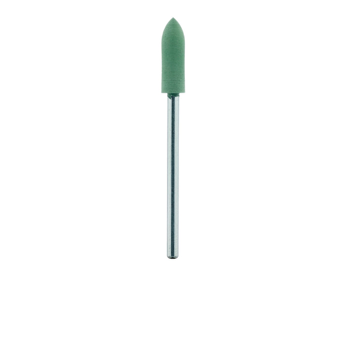 Polisher, Green, Pointed Cylinder, 5mm Ø, High Shine (Fine), HP - 9507H-050-HP-GRN - Avtec Dental