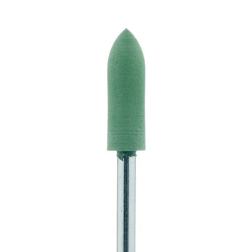 Polisher, Green, Pointed Cylinder, 5mm Ø, High Shine (Fine), HP - 9507H-050-HP-GRN - Avtec Dental