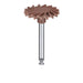 Universal Twist Polisher, Polishing, Medium, Brown RA - 9517P-140-RA - Avtec Dental