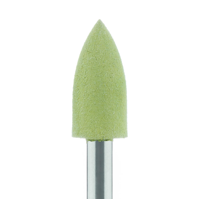 Polisher, Light Green, Flame, Composite, 4.7mm Ø, Polishing, RA - 9526P-047-RA-LGRN - Avtec Dental