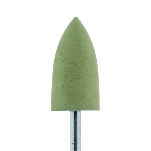 Polisher, For Acrylics, Yellow, Point, 10mm Ø, High Shine, HP - 9579H-100-HP-Y - Avtec Dental