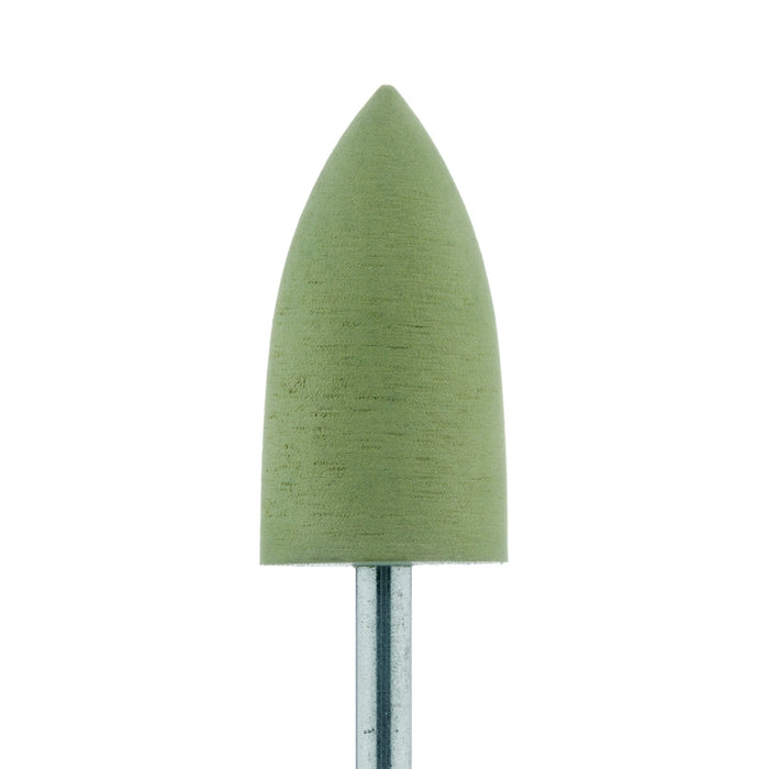 Polisher, For Acrylics, Yellow, Point, 10mm Ø, High Shine, HP - 9579H-100-HP-Y - Avtec Dental