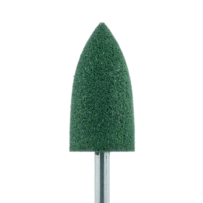Polisher, For Acrylics, Green, Point, 10mm Ø, Pre-Polishing, HP - 9579V-100-HP-GRN - Avtec Dental