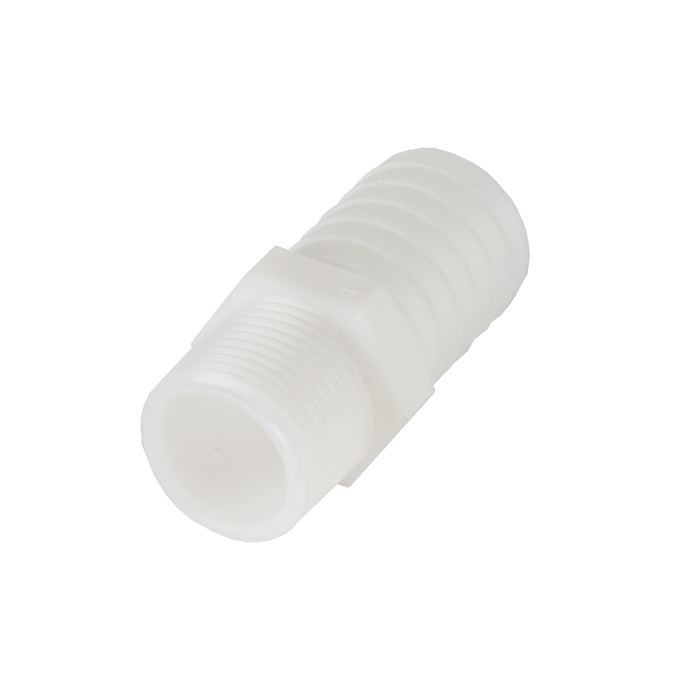 1/2" MPT x 5/8" Barb Adapter, Plastic - DCI 0960