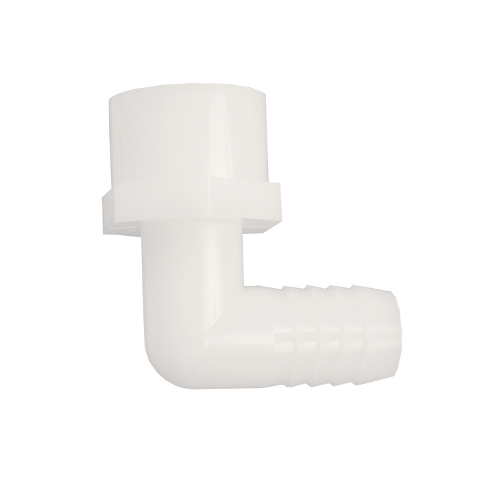 1/2" FPT x 1/2" Barb Elbow Adapter, Plastic - DCI 0967
