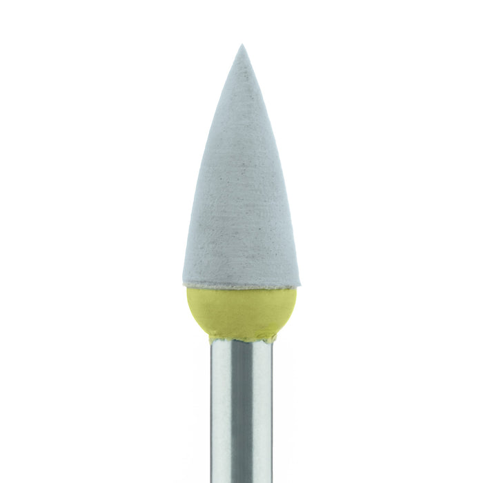 Polisher, Grey, Point, 4mm Ø, High Shine, RA - 9712F-040-RA-GREY / B - Avtec Dental