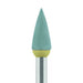 Polisher, Turquoise / Beige, Point, 4mm Ø, Polishing, RA - 9712M-040-RA-TRQ / BL - Avtec Dental