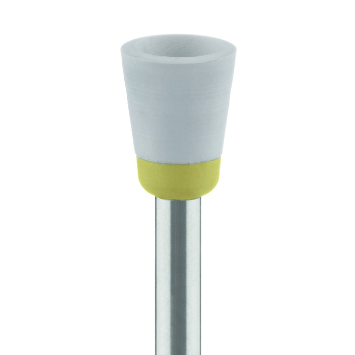 Polisher, Grey / Beige, Cup, 6mm Ø, High Shine, RA - 9714F-060-RA-GREY / B - Avtec Dental