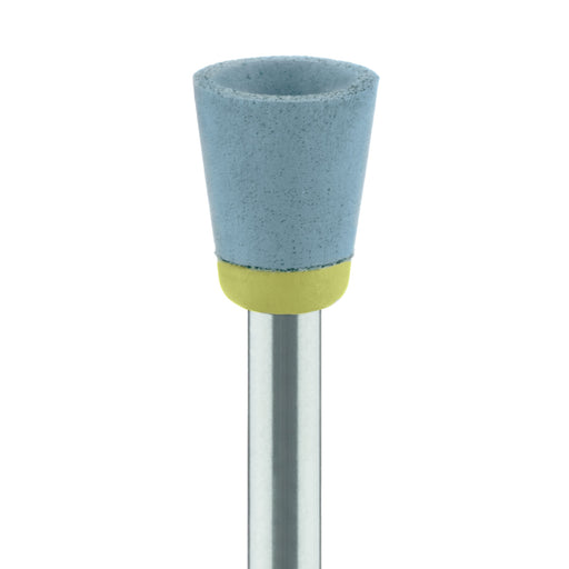 Polisher, Turquoise / Beige, Cup, 6mm Ø, Pre-Polishing, RA - 9714G-060-RA-TRQ / B - Avtec Dental