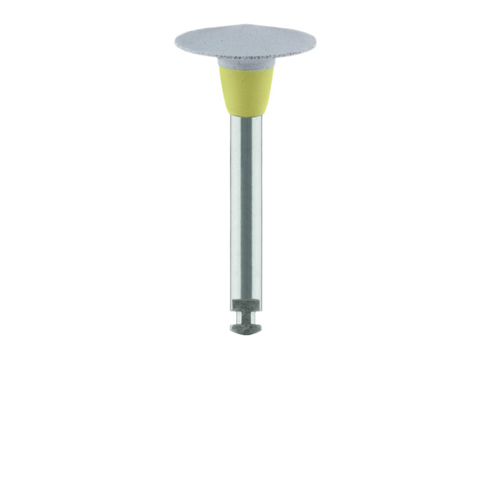 Polisher, Grey / Beige, Knife Edge, 10mm Ø, High Shine, RA - 9718F-100-RA-GREY / B - Avtec Dental