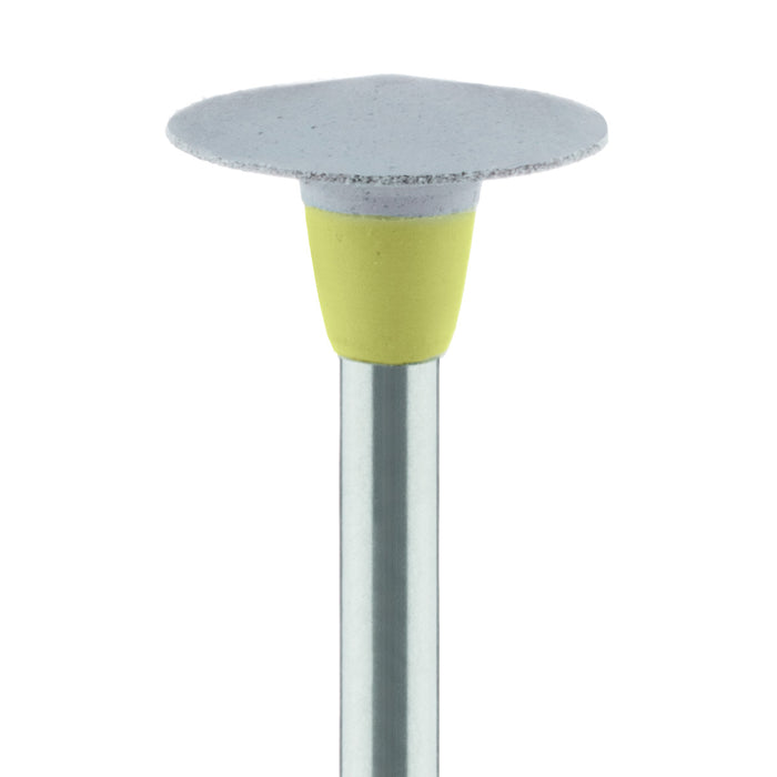 Polisher, Grey / Beige, Knife Edge, 10mm Ø, High Shine, RA - 9718F-100-RA-GREY / B - Avtec Dental